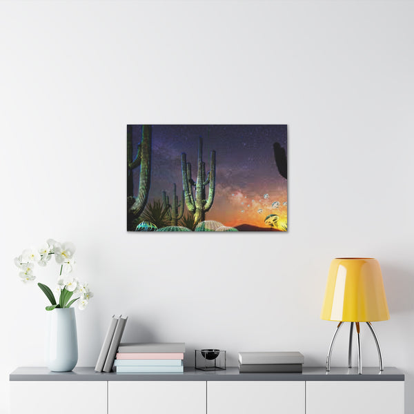 Cactus Glow Canvas Gallery Wraps
