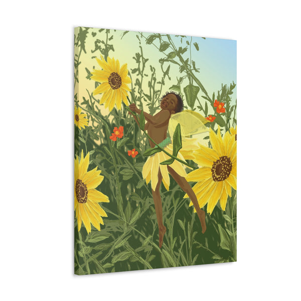 Sunflower Fairy  Canvas Gallery Wraps