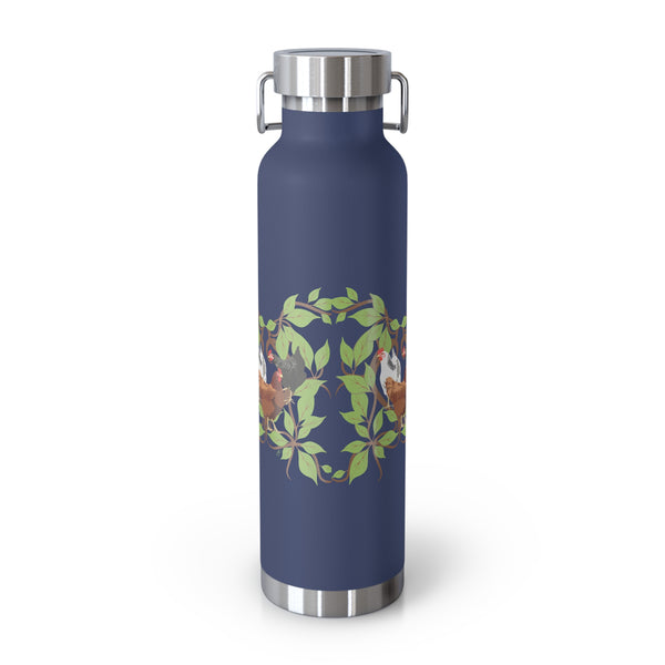 Three French Hens Copper Vacuum Insulated Bottle, 22oz