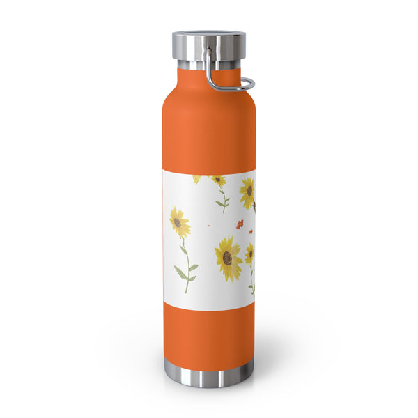 Sunflower Faerie Copper Vacuum Insulated Bottle, 22oz