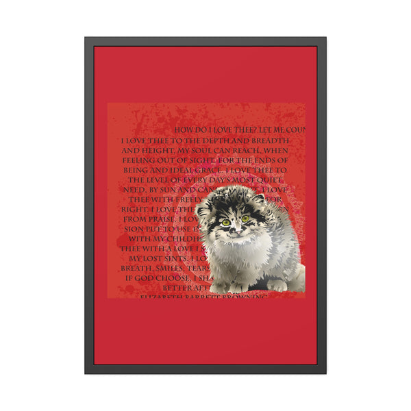 Love Pallas Cat Framed Paper Posters