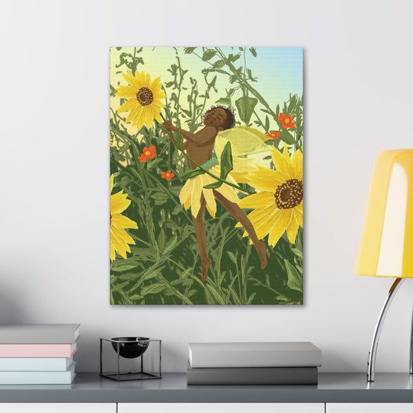 Sunflower Fairy  Canvas Gallery Wraps
