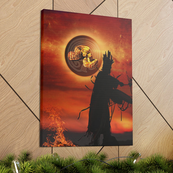 Snake Shaman Canvas Gallery Wraps
