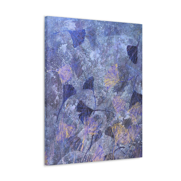 Ginkgo Leaves in Frozen Water  Canvas Gallery Wraps