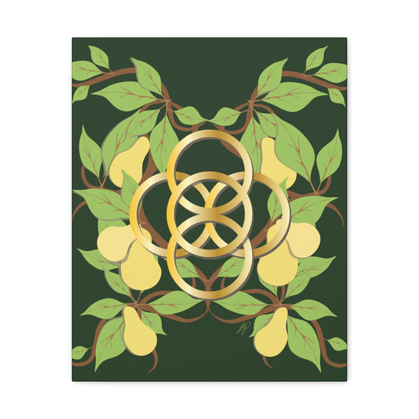 Five Golden Rings of Christmas  Canvas Gallery Wraps