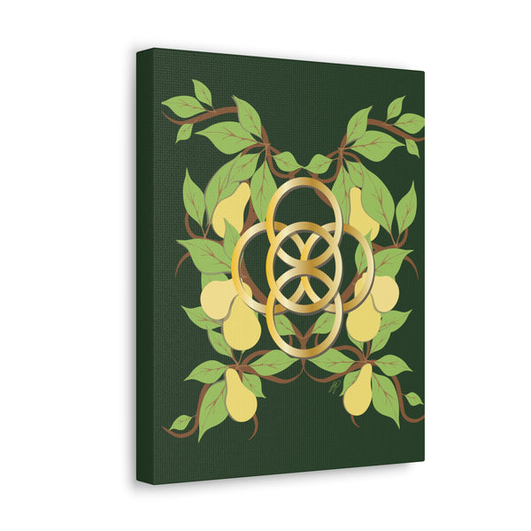 Five Golden Rings of Christmas  Canvas Gallery Wraps