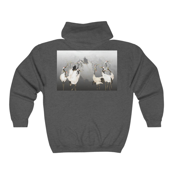 Lucky Cranes Unisex Heavy Blend™ Full Zip Hooded Sweatshirt