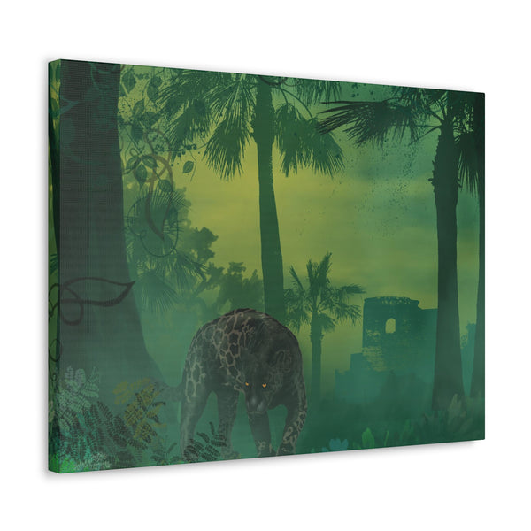 Jungle Panther Canvas Gallery Wraps