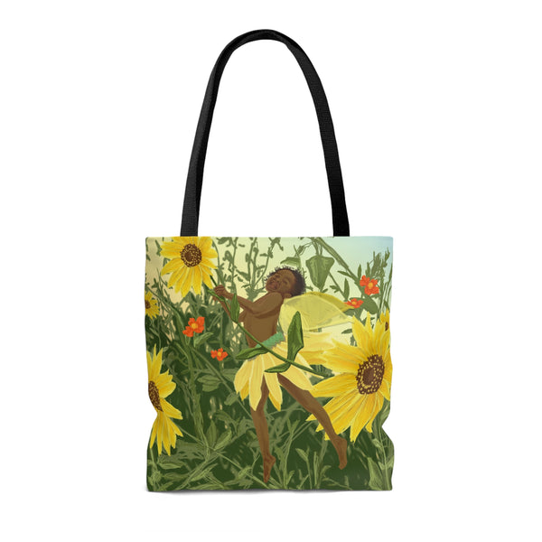 Sunflower Fairy AOP Tote Bag