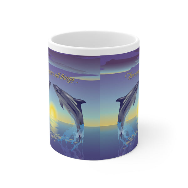 Dolphin Love Ceramic Mug 11oz