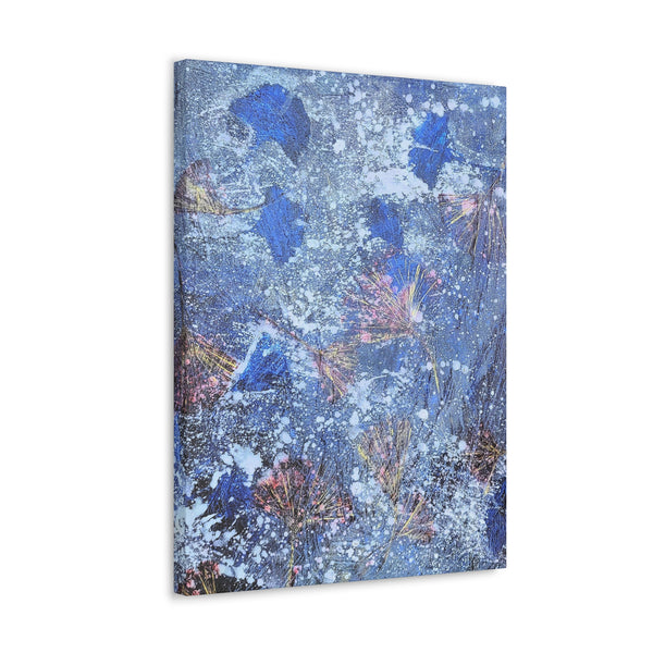 Leaves in Frost  Canvas Gallery Wraps