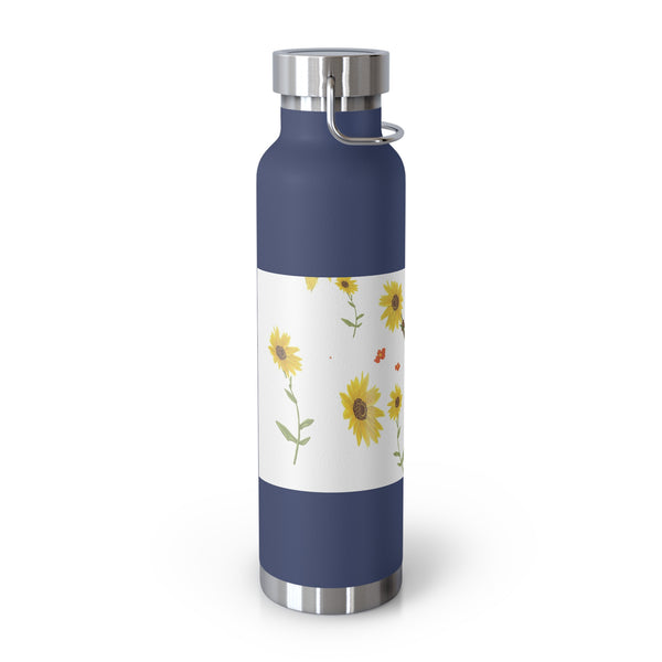 Sunflower Faerie Copper Vacuum Insulated Bottle, 22oz