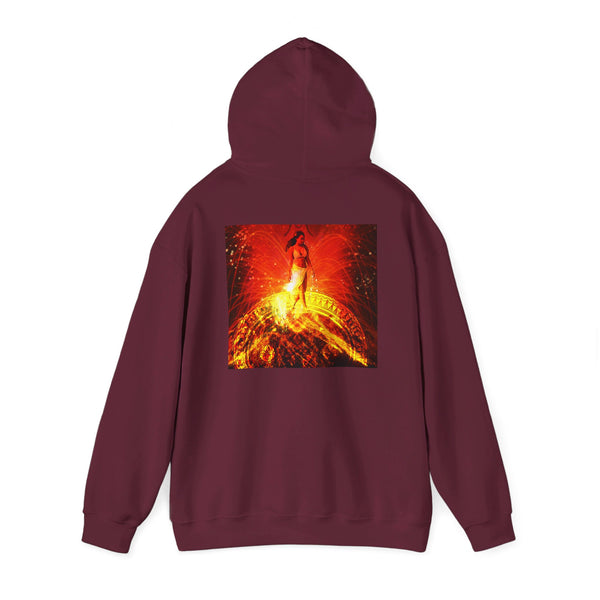 Madam Pele, Volcano Goddess Unisex Heavy Blend™ Hooded Sweatshirt