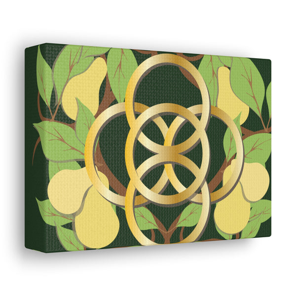 Five Golden Rings of Christmas  Canvas Gallery Wraps