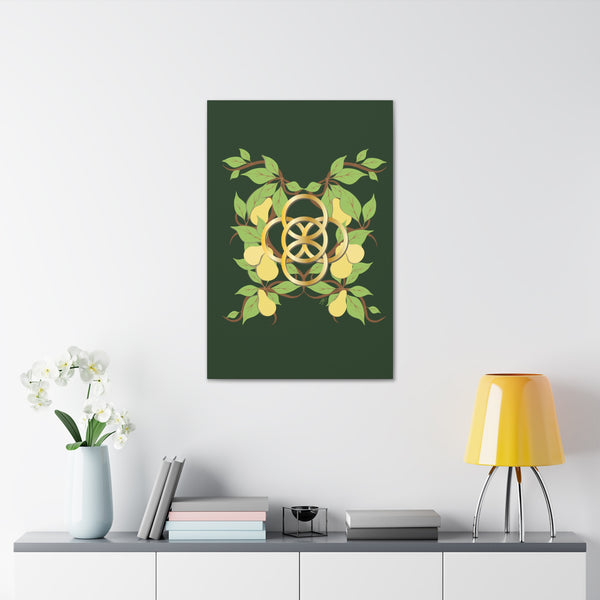 Five Golden Rings of Christmas  Canvas Gallery Wraps