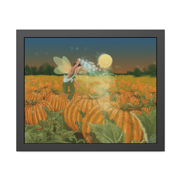 Pumpkin Fairy Framed Paper Posters