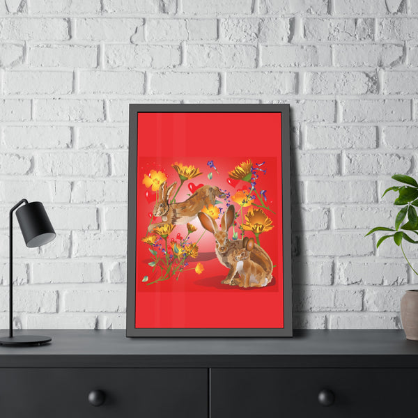 Jackrabbit Love Framed Paper Posters