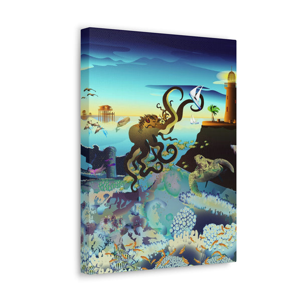 Above and Below Biscayne Bay  Canvas Gallery Wraps