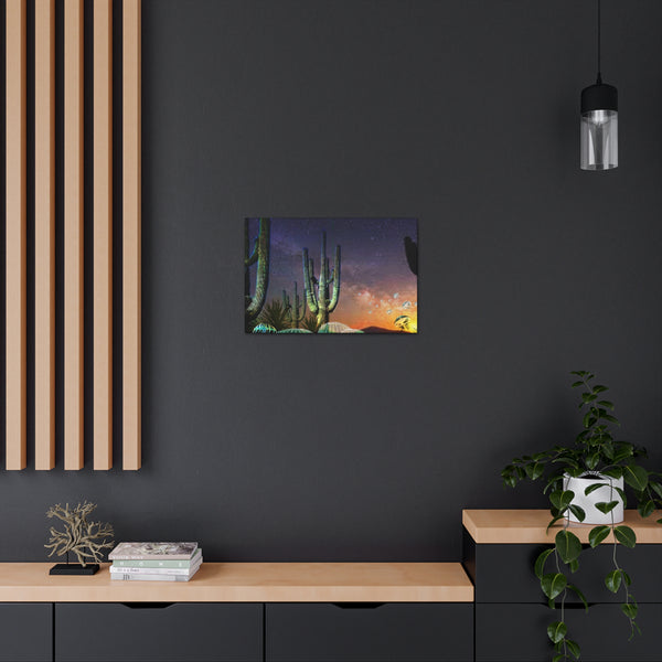 Cactus Glow Canvas Gallery Wraps
