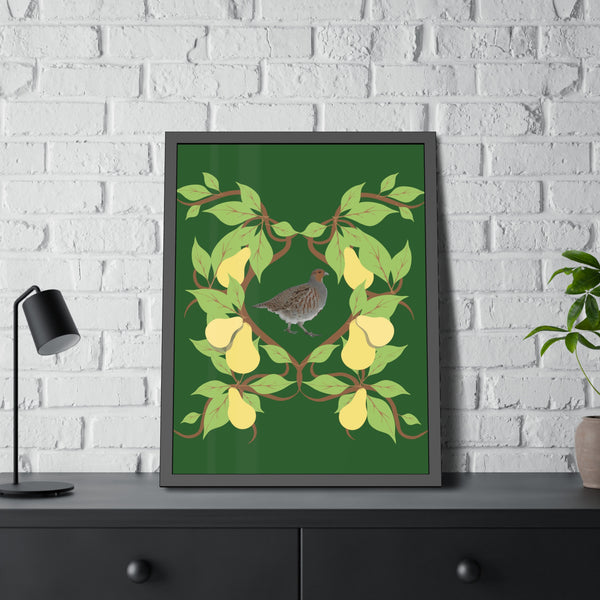 Partridge in a Pear Tree Framed Paper Posters