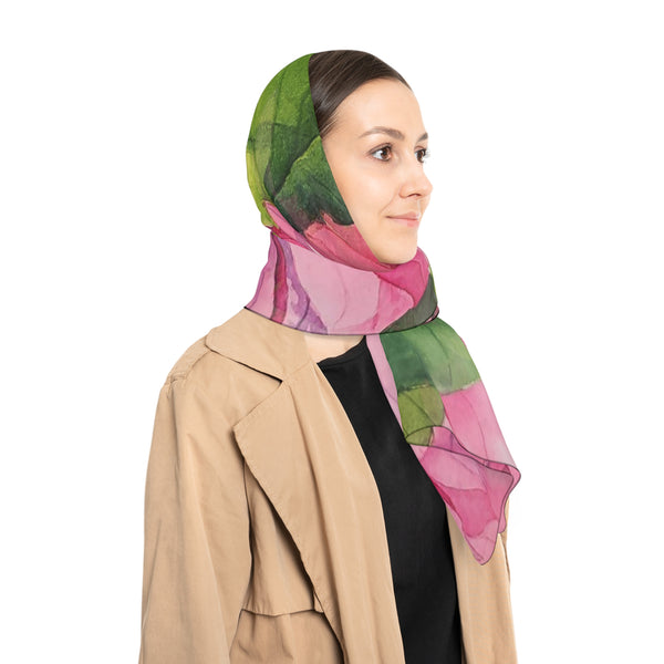 Pink Bougainvillea Poly Scarf