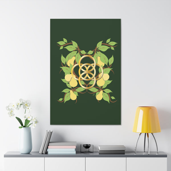 Five Golden Rings of Christmas  Canvas Gallery Wraps