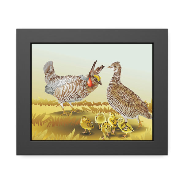Prairie Chickens Framed Paper Posters