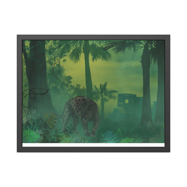 Jungle Panther Framed Paper Posters