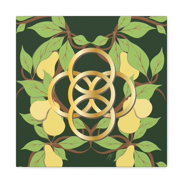 Five Golden Rings of Christmas  Canvas Gallery Wraps