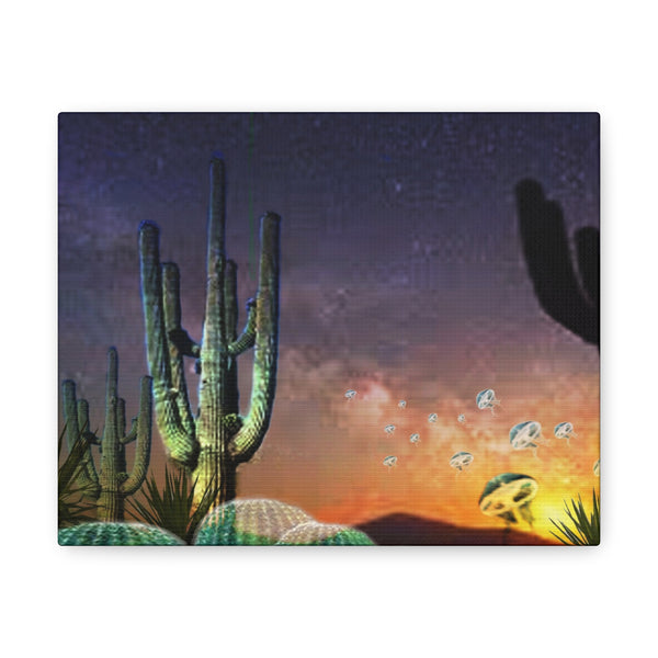 Cactus Glow Gallery Wraps
