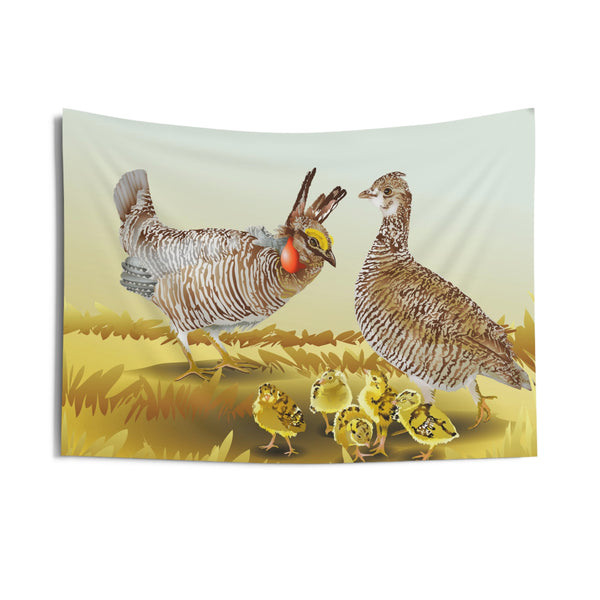 Prairie Chicken Indoor Wall Tapestries