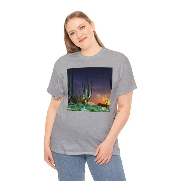Cactus Glow Unisex Heavy Cotton Tee