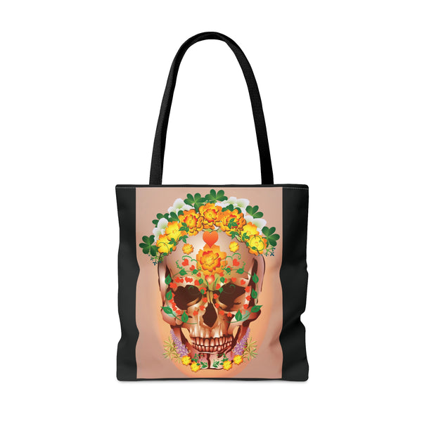 Dia de Muertos with Marigolds AOP Tote Bag