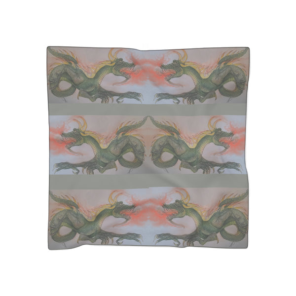 Doodle Dragon Poly Scarf