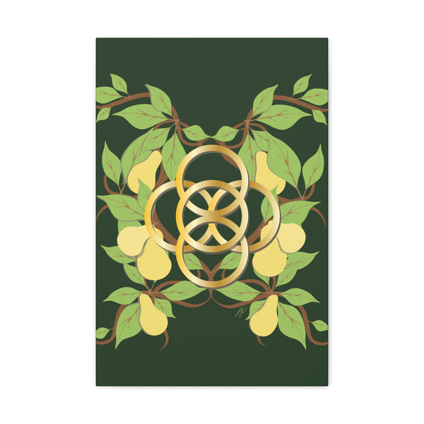 Five Golden Rings of Christmas  Canvas Gallery Wraps