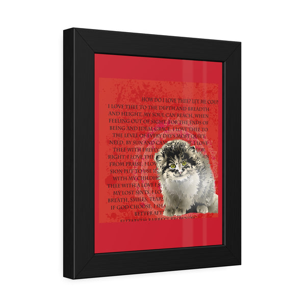 Love Pallas Cat Framed Paper Posters