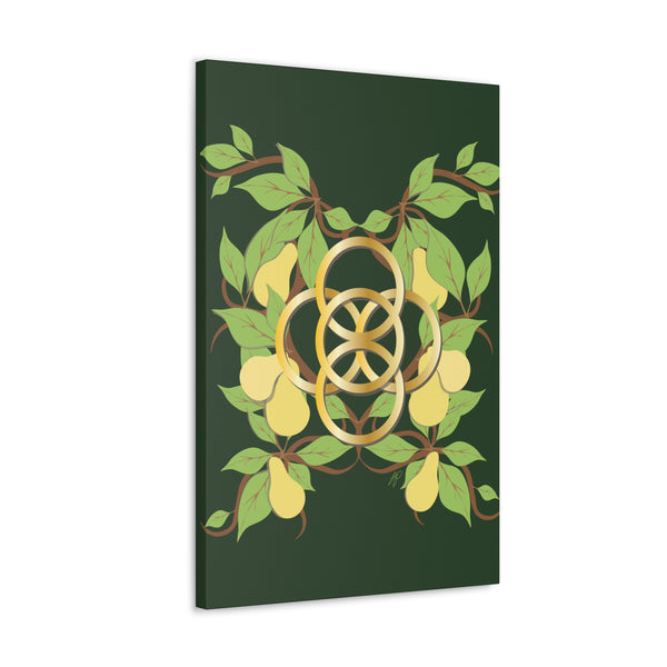Five Golden Rings of Christmas  Canvas Gallery Wraps