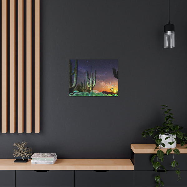 Cactus Glow Canvas Gallery Wraps
