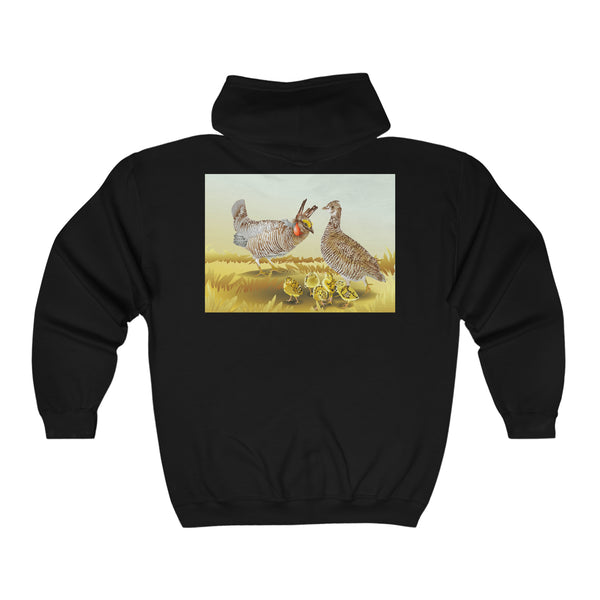 Lesser Prairie Chicken Unisex Heavy Blend™ Full Zip Hooded Sweatshirt