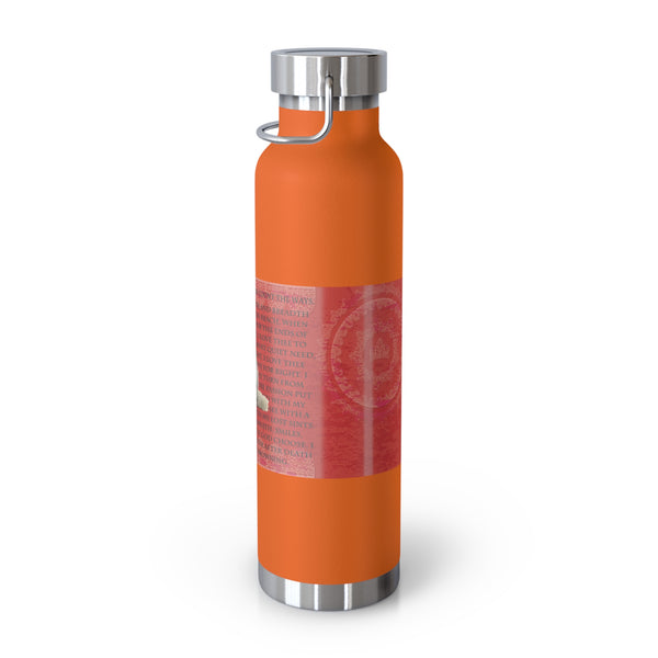 Love Cat Copper Vacuum Insulated Bottle, 22oz