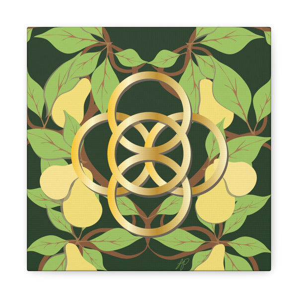 Five Golden Rings of Christmas  Canvas Gallery Wraps