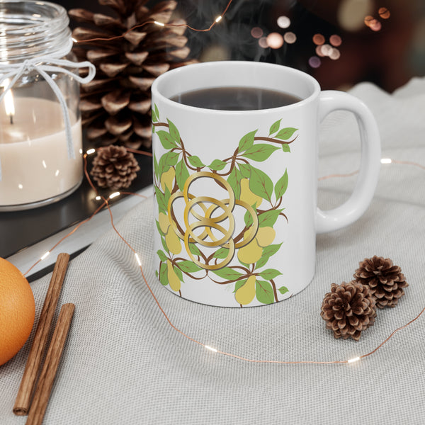 Five Golden Rings Ceramic Mug 11oz