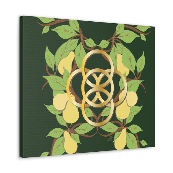 Five Golden Rings of Christmas  Canvas Gallery Wraps