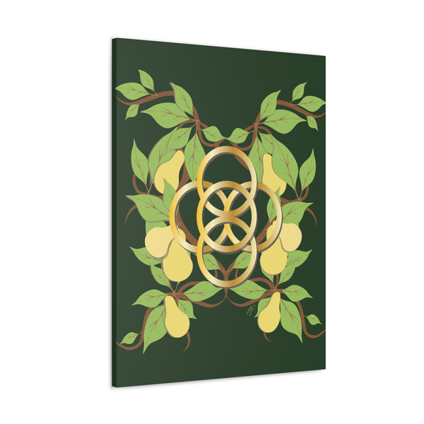 Five Golden Rings of Christmas  Canvas Gallery Wraps