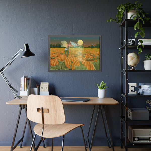 Pumpkin Fairy Framed Paper Posters
