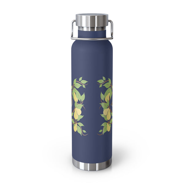 Partridge N Pear Copper Vacuum Insulated Bottle, 22oz