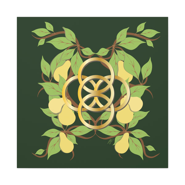 Five Golden Rings of Christmas  Canvas Gallery Wraps