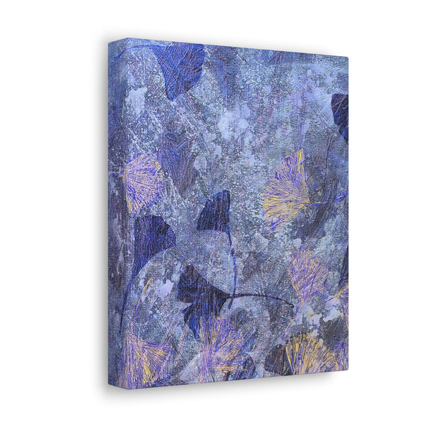 Ginkgo Leaves in Frozen Water  Canvas Gallery Wraps