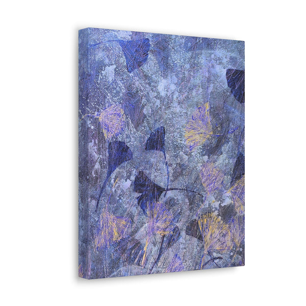 Ginkgo Leaves in Frozen Water  Canvas Gallery Wraps
