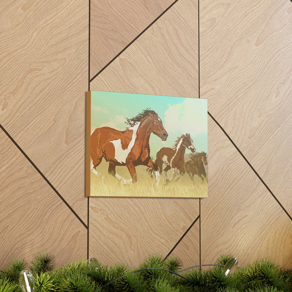 Wild Mustangs Gallery Wraps
